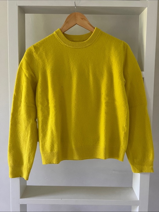 A.P.C. Sweaters - A.P.C. Vibrant Yellow Crewneck Sweater